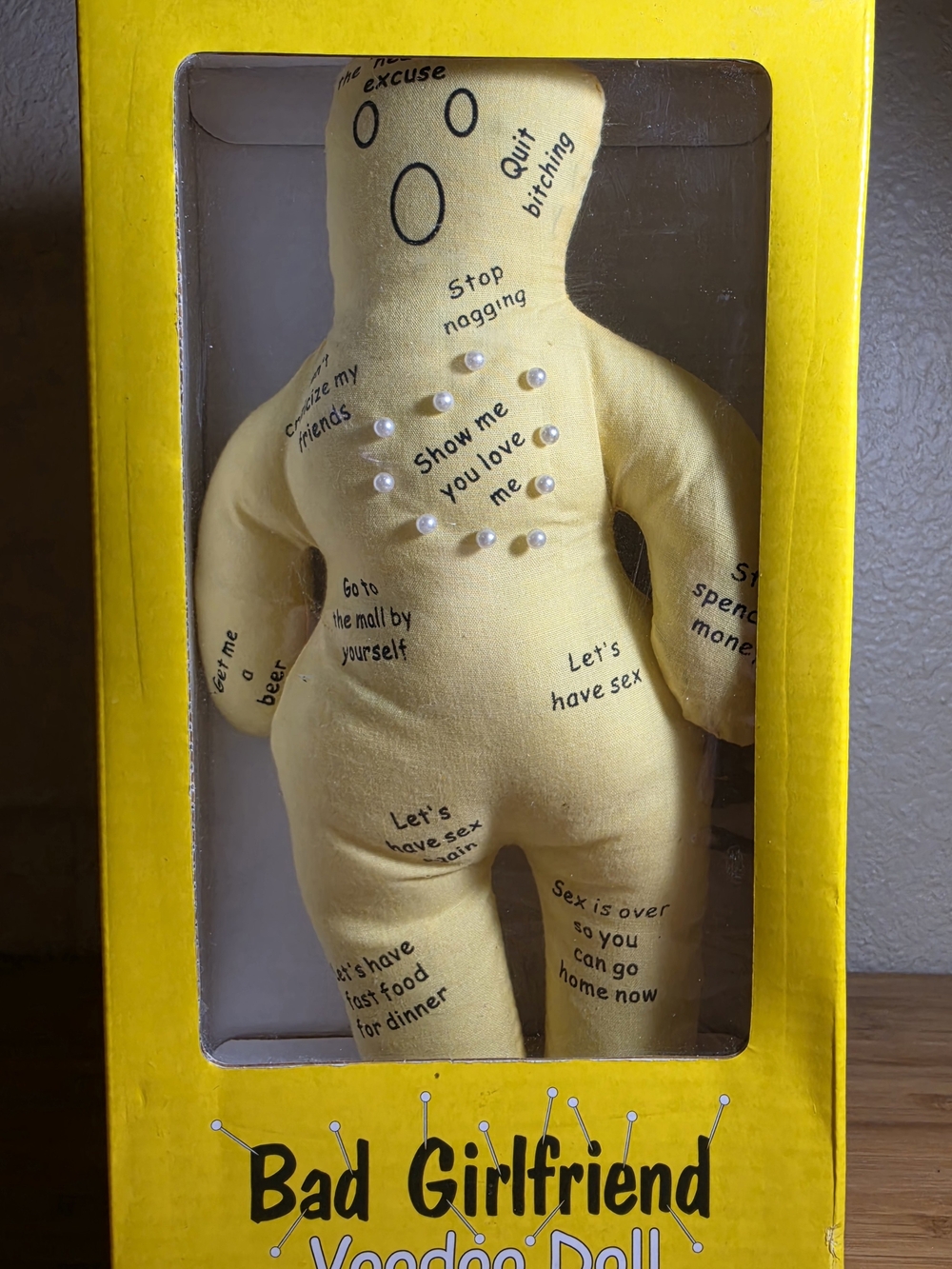 Kheper Games Bad Girlfriend Voodoo Doll Novelty Gag Gift NIB White Elephant